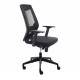 SILLA ROCADA RD-908-4 RESPALDO MALLA/ASIENTO NEGRO